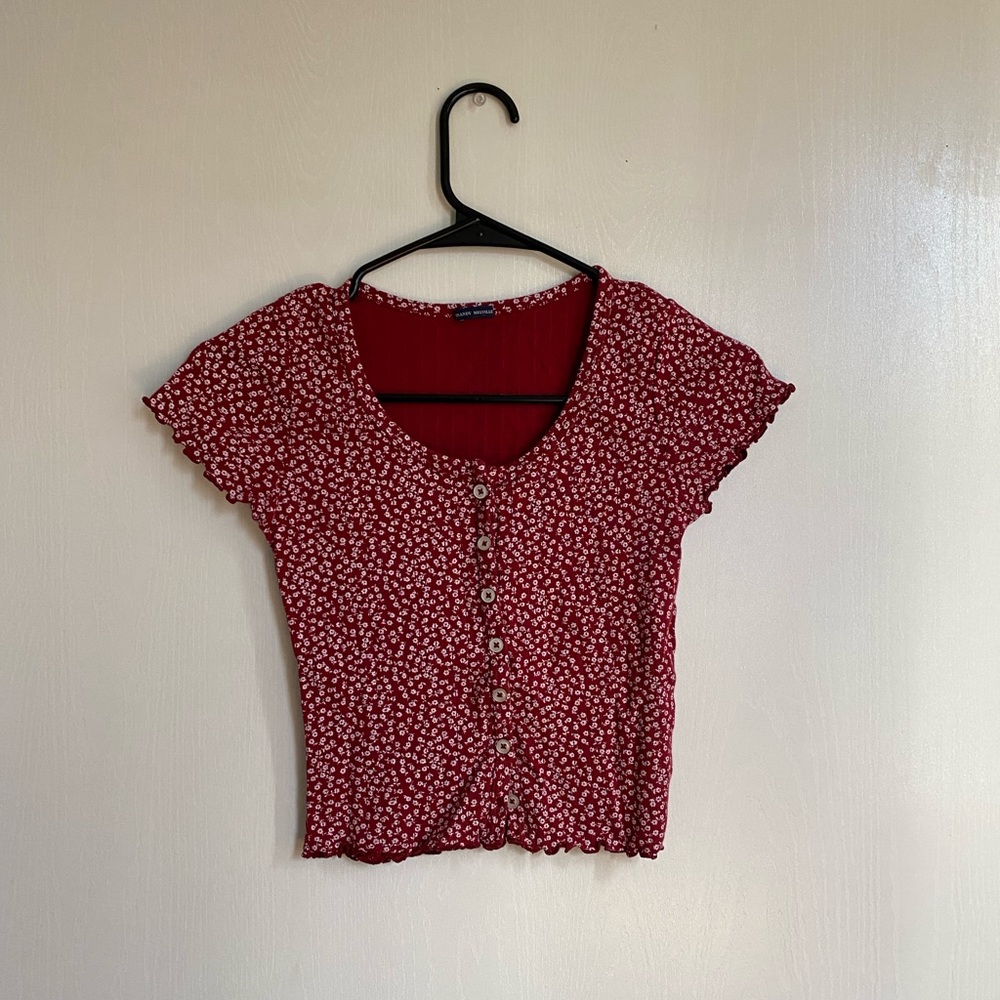 Dark Red Brandy M. Baby Tee